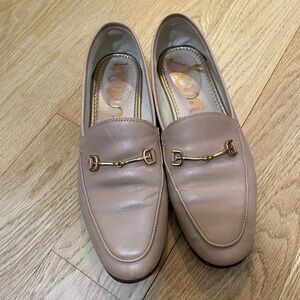 Sam Edelman Nude Women's Leather Loafers in Size 8.5
